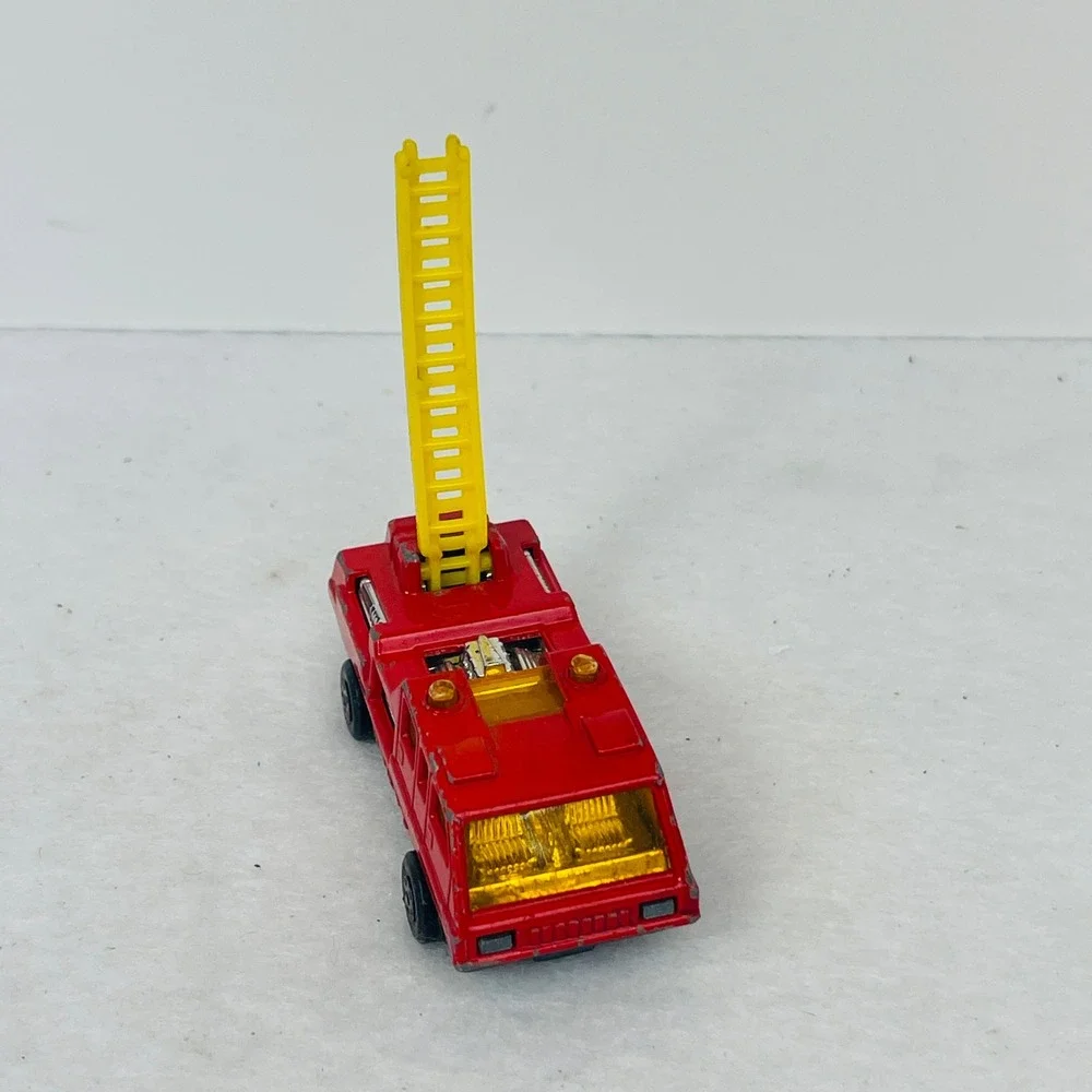 Matchbox Lesney Fire Engine Red Diecast Toy Car Made in England Vintage 1970s